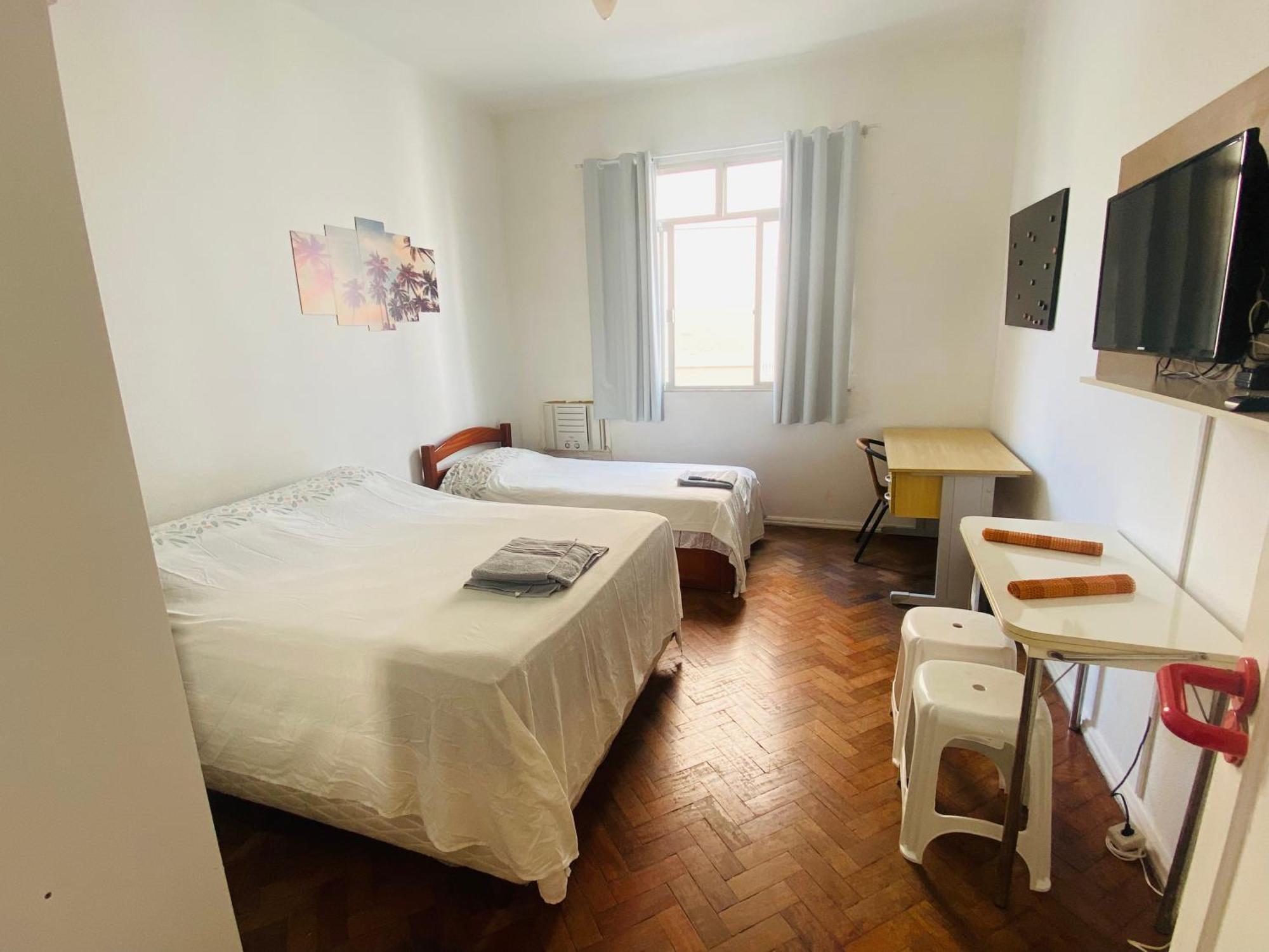 Appartement Completo Na De Copacabana , Claro E Silencioso, Com Ar, Wifi, Netflix, Ate 3 Pessoas, Pauloangerami Br502